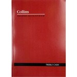 COLLINS A60 SERIES ACCOUNT BOOK 3 MONEY COLUMN TREBLE CASH 60 LEAF A4 RED