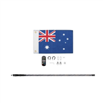 12M WHIP CAR ANTENNA WITH SPIRAL LED LIGHTS