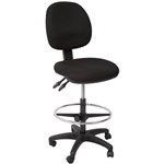 RAPIDLINE EC070BM DRAFTING CHAIR MEDIUM BACK BLACK