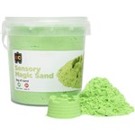 EDUCATIONAL COLOURS SENSORY MAGIC SAND 1KG GREEN