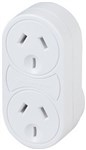 SURGE PROTECTOR MAINS DBL OUTLET WHT