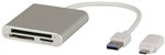CARD READER USB 30 MULTI WTYPE C ADPTR
