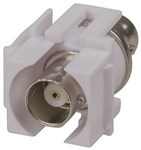SOCKET BNCBNC KEYSTONE INSERT WHT