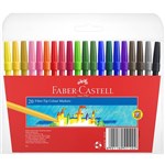 FABERCASTELL COLOURING MARKERS FIBRE TIP ASSORTED PACK 20