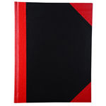 BLACK AND RED NOTEBOOK CASEBOUND RULED 200 PAGE A5