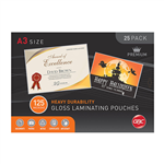 GBC LAMINATING POUCH A3 125 MICRON PACK 25