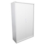 GO STEEL TAMBOUR DOOR CABINET 5 SHELVES 1981 X 1200 X 473MM WHITE CHINA