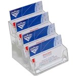 ITALPLAST BUSINESS CARD HOLDER 4TIER CLEAR
