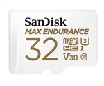 SanDisk Max Endurance 32GB microSD 100MBs 40MBs 20K hrs 4K UHD C10 U3 V30 40  C to 85  C Heat Freeze Shock Temperature Water Xray Proof SD Adapter