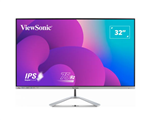 VIEWSONIC 32 OFFICE PROFESSIONAL STYLIS ELEGANT  ULTRA THIN BEZEL SUPERCLEAR IPS  4MS FHD  HDMI DP VGA SPEAKERS LOW ENERGY 26W MONITOR