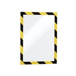 DURABLE DURAFRAME SECURITY SELFADHESIVE A4 YWBLK PACK 2