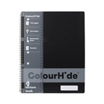 COLOURHIDE LECTURE BOOK A4 140PAGE BLACK
