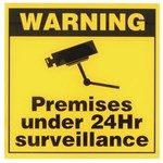 SIGN SURV WARN ACRYLIC 300X300MM IMPROVE