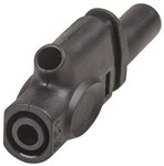 PLG BANANA 4MM INSUL PIGGYBACK BLK