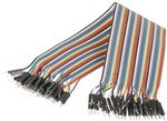 150MM PLUG TO PLUG JUMPER LEADS  40 PIECE
