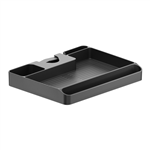 BRATECK POLE MOUNTED STORAGE SHELF EASILY MOUNTED TO 3048MM 1219 POLES BLACK 224X176X30MM 88X69X12  LS