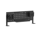 BRATECK PB00701B DESK PEGBOARD ORGANIZER WTIH STORAGE KITS BLACK 600X100X240MM LS