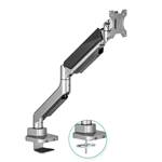 LS MBEAT ACTIVIVA HEAVY DUTY SINGLE MONITOR SCREEN GAS SPRING MONITOR ARM ACAHMASGS01Y COLOR METALLIC GREY SCREEN ROTATION 180180