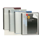 BTS Parent Lists Only  MARBIG DISPLAY BOOK REFILLABLE 20 POCKET A4 CLEARBLACK 