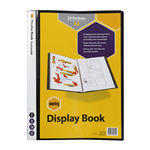 MARBIG NONREFILLABLE DISPLAY BOOK A3 20PACKT INSERT COVER BLK