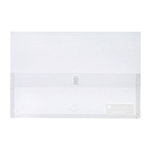MARBIG POLYPICK FOOLSCAP DOCUMENT WALLET CLEAR