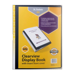 MARBIG CLEARVIEW NONREFILLABLE DISPLAY BOOK 100 POCKET BLACK