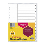 MARBIG 112 TAB A4 WHITE PP INDEX DIVIDERS