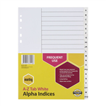 MARBIG AZ DIVIDERS A4 WHITE PP