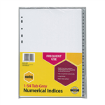 MARBIG 154 TAB DIVIDERS A4 GREY
