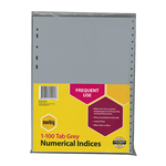 MARBIG A4 INDICES 1100 TAB GREY PP