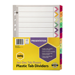 MARBIG A4 DIVIDERS JANDEC FLUORO REINFORCED