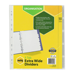 MARBIG 5TAB XWIDE A4 DIVIDERS WHITE 