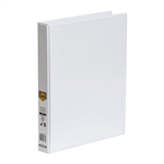 BINDER INSERT MARBIG A4 CLEARVIEW 2 DRING 25MM WHITE