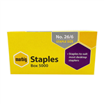 MARBIG STAPLES 266MM BOX 5000