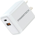 30W DUAL USBC  A MAINS POWER ADAPTOR