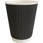 WRITER BREAKROOM DOUBLE WALL PAPER CUP 12OZ BLACK BOX 500