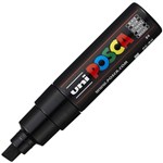 POSCA PC8K PAINT MARKER CHISEL BROAD 8MM BLACK