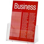 ESSELTE BROCHURE HOLDER FREESTANDING 1 TIER A4 CLEAR