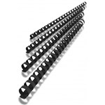 GBC PLASTIC BINDING COMB ROUND 21 LOOP 38MM A4 BLACK PACK 20
