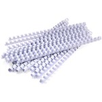 GBC PLASTIC BINDING COMB ROUND 21 LOOP 6MM A4 WHITE PACK 100