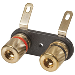 2 WAY GOLD BANANA  SCREW TERMINALS