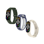 3 PACK OF SILICONE STRAPS TO SUIT QC3113 SMART BAND