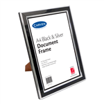 CARVEN DOCUMENT FRAME A4 BLACKSILVER