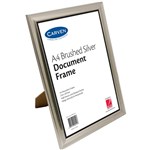 CARVEN DOCUMENT FRAME A4 BRUSHED SILVER