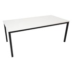RAPIDLINE STEEL FRAME TABLE 1500 X 750MM NATURAL WHITE
