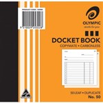 OLYMPIC NO50 CARBONLESS DOCKET BOOK 50 LEAF 120 X 125MM