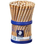 STAEDTLER 119 NATURAL JUMBO TRIANGULAR PENCIL 2B TUB 72
