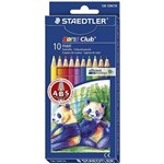 STAEDTLER NORIS CLUB MAXI LEARNER COLOURED PENCIL ASSORTED BOX 10