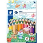 STAEDTLER 144 NORIS AQUARELL WATERCOLOUR PENCILS ASSORTED PACK 36
