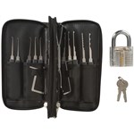 24 PIECE LOCK PICKING KIT WITH PRACTICE PADLOCK